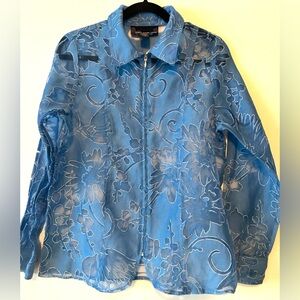 Susan Graver zip top